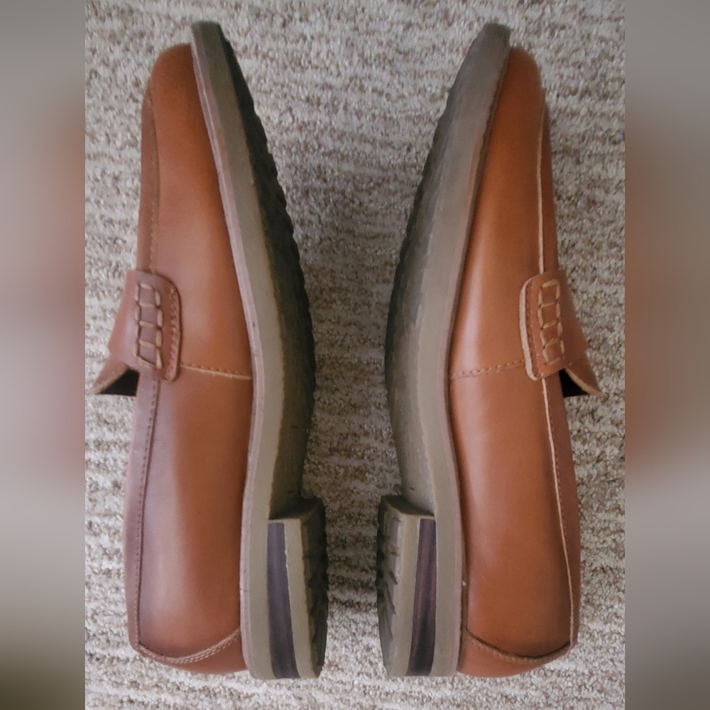 Earth Brand Brown Leather Loafers - Picture 5 of 7
